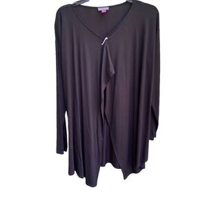 Vince Camuto Black Open Cardigan Swing Sweater Sz M